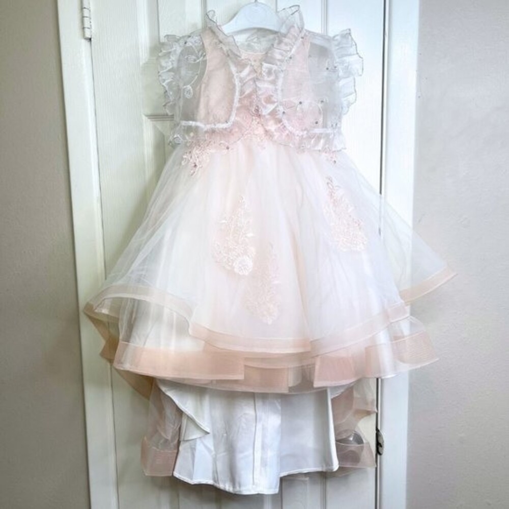 Tip Top Kids Formal Dress Size 2 Light Pink - NWT